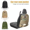 Car Organizer 2022 Universal Seat Back Bag Tactical Molle Accessori Nylon Protector Auto Storage R5K4