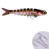 Alta qualidade K1636 9cm 7g Lues de pesca para trutas de trutas de trutas com várias articulações articuladas Subojamento lento Bionic Swimming água doce água salgada Fishing Lure 5pcs/kit