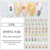 2022 New Popular Tulip Flower 3D Nail Art Sticker Spring Elegant Pink Nail Decals DIY Back Glue Decoration Nail Tips Accessories2378925