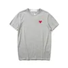 أزياء رجال Py T Shirt Designer Red Heart Shirt عرضة النساء القمصان العالية