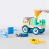 4-teiliges Konstruktionsspielzeug, technisches Auto, Feuerwehrauto, zum Zusammenbauen und Zerlegen, ideal für Kinder und Jungen 220617