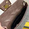 designer Baguette tote bag Women handbags purses Shoulder crossbody genuine leather rhinestone lady bags with box size 21cm299G