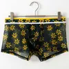 Unterhosen Weiche Mesh Unterwäsche Männer Transparent Gedruckt Boxer Briefs Floral Höschen Mann Sommer Unltra-dünne Atmungsaktive Shorts 2022Unterhosen