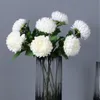 Dekorative Blumenkränze, 5 Stück, Seiden-Ananas-Chrysanthemen-Simulation, runde Chrysanthemen für Hochzeit, Zuhause, Schaufenster, Blumendekoration