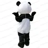 Halloween Panda Maskottchen Kostüm Cartoon Thema Charakter Carnival Unisex Erwachsene Größe Weihnachtsgeburtstagsfeier Fancy Outfit