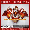 Injectie Oranje voorraad Mold Lichaam voor Honda Blackbird CBR1100 CBR 1100 XX CC 1100XX 96-07 114NO.2 CBR1100XX 1996 1997 1998 1999 2000 2001 1100CC 02 03 04 05 06 07 Kuip