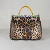 Bolsas de noite bolsas femininas bolsas de couro ombro designer de leopardo lionenvening lionering