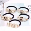 Nouveau Perle Couronne Rose Papillon Élastique Bandes De Cheveux Pour Les Femmes Coréenne Double Perles Bande De Caoutchouc Gencives Cheveux Accessoires En Gros AA220323