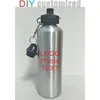 750ML Sport Bottle Po TEXT DIY Customized Colorful Print for Biker Hiker Travel Team Company Promotion Aluminium 220706