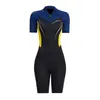 Costumi da bagno da donna Donne da donna Neoprene da 1,5 mm Mute Costumi da bagno Mute da immersione Maniche corte Donna Intero Surf Snorkeling Surf