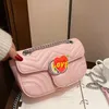 Top qualità Argento 2G Cuore d'amore Borse moda Borse da donna Borse a tracolla Borsa Borsa da viaggio da sera con sacchetto per la polvere in pelle Bellissimo regalo G9910