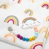 32 cores camada colorida simples 2 padrões cobertores macios de musselina para crianças recém -nascidas 120*120 cm de bambu e algodão lenços infantis de pano de pano de pano toalha de banho