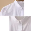 Femmes Blouses Chemises Femmes Et Tops À Manches Longues Blanc Couleur Corps Chemise Travail De Bureau Mode Coréenne Body Automne Combinaison 2022 RompersW