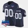 XFLSPS 2022 Custom Custom Penn State Nittany Lions Stity Football Jersey 23 Lydell Mitchell Mike Munchak Kerry Collins D.J. Douzier chrétien