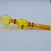 14cm glass pipe smoking pipe machine tobacco burning transparent heat-resistant quality accessory part LK001166