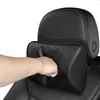 Juego de almohadas de cuello de coche de cuero NAPPA de lujo, espuma viscoelástica, asiento trasero de coche, reposacabezas, soportes lumbares, cojín de viaje para Toyota Porsche Benz