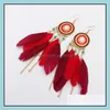 Brincos de lustres de lustres de j￳ias para mulheres Tansel vintage Long Bohemia Ethnic Cus Acess￳rios de moda por atacado - 0790WH Drop De