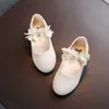 Baby Girls Sandals Sweet Round Toe Flower Dance Dance Zapatos para niños Niños Princesas Sandalias Single Sandale Fille 220527