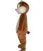 Factory Hot New A Brown Chipmunk Mascot Costume met een rode mond voor volwassenen om te dragen