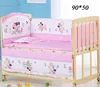 5 pzset Culla Paraurti Disegno Del Fumetto 100% Cotone Biancheria Da Letto Del Bambino Set Paraurti Letto Per Bambini Protector Room Decor ZT19 220519