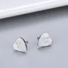 Fashion Style Lady Necklace Earring Engraved Letter Plated Silver with Single Heart HAA