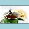 Heart Shaped Tea Infuser Stainless Steel Teas Spoon Strainer Steeper Classic Handle Shower Cute Filter Drop Delivery 2021 Coffee Tools Dri