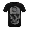 Crystal Skull Tees Designer Mens T-shirt Summer Print Letter Tiger Casual Punk Tops Tee Women Shirts Fashion Luxury Clothing Paint Corte Sleeve 100% Cotton Partihandel