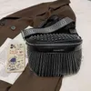 Mode Big Tassel Women's Chest Spring 2022 Pu Leather Rivet Shoulder Crossbody Luxury Brand Designer Hot Messenger Bag
