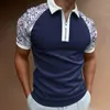 Men Polo koszule Summer High Quality Casual Marka Solid Solide Mens Odkręć kołnierzyki Zippers Tees Tops 220606