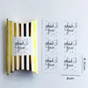 Simple black and white thank you sticker gift packing seal paster party gifts wrapping favors supply224w2000473
