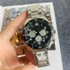 2022 Wysokiej jakości mężczyźni luksusowe zegarki sześć szwów serii Wszystkie tarcze robocze męskie zegarek kwarcowy Japonia Top Marka Clock Moda Okrągły kształt 44mm Rozmiar