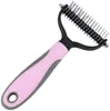 Brush de cuidados de cachorro Cat Pet Double Suded Safe eficaz Dematting pente para cães gatos Não há mais derramamento desagradável ou cabelo voador