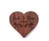 Wooden Jewelry Storage Boxes Blank DIY Engraving Retro Clan Style Heart Shaped Ring Box Creative Gift Packaging Supplies SN37035429957