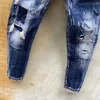 Eindeloze mannen dames jeans hoogwaardige hiphop denim broek borduurstof gebroken do old gat streetwear jeans 45663143086187702