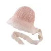 Renda Anakanak Panama Topi untuk Anak Perempuan Jerami Bayi Musim Panas Anak Berjemur Topi untuk Anak Perempuan Pantai Bayi Gadis Cap 1 Pc 220611