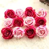 Decorative Flowers & Wreaths 10pcs/lot 10CM Big Artificial Silk Cloth Rose Flower Head For Wedding Party Christmas Wall DIY Decoration Acces