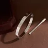 Klassieke 3 kleuren bangle paar liefde armband mode unisex schroevendraaier armband hoge kwaliteit 316l roestvrij staal designer sieraden