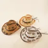 Perlen Quasten -Dekoration Sommerferienspiel Big Bim Hut Cowboy Sonnenschand Strohhut