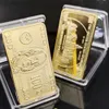 Goldcommorative Coins ABD Dolar Coin Sanat ve El Sanatları Bar Square Metal Rozet El Sanatları Koleksiyonu Hadi Parlak