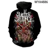 Felpe con cappuccio da uomo Felpe primavera e autunno Cool Goth Skull Horror Uomo Donna Bambini 3D stampato manica con cappuccio Boy Girl Kids Coat