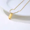 Кулон ожерелья золото мода титановое сталь кубическое ожерелье со змеиной цепи звена мужчины женские ювелирные изделия подарок