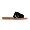 markowe klapki damskie sandały płaskie klapki biały czarny żagiel moda damska outdoor beach luksusowe drewniane pantofle