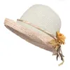 Xthree good Quality Summer Women Raffia Straw Cap Ladies Big Brim Sun for Girl Beach Hat 220526