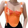 corsetto arancione top.