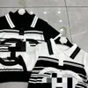 51 2022 Letnia marka pasa startowego W tym samym stylu Sweter White T Shirt V Szyja Krótkie rękawe swetry Ming Ming