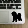 Пользовательская виниловая наклейка прекрасная бишон фриз Силуэт Декор персонализированные наклейки с собакой для украшения ноутбука 220622