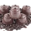コーヒーフィルター再利用可能なコーヒーカプセルフィルターフィルターカップネスカフのドルスグスト補充可能キャップスプーンブラシフィルターバスケットポッドソフトテイストスウィート