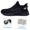 Män Arbeta Säkerhetsskor Steal Toe Säkerhetsskor Sneaker Storstorlek Konstruktion Anti-Puncture Outdoor Sport Light Shoes 220322