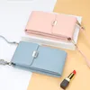 Vintage PU Leather Women Clutch Wallet Bags Trendy kaarthouder Coin Purse voor vrouwen