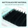NATUHANA 5 CasesLot 16rows Natural Soft Eyelash Extension Premium Matte Black Individual Mink False Lashes Makeup Cilios 220525